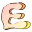 Lettera E a 32x32 pixel