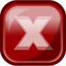 X Rossa Stop a 96x96 pixel