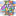 Celle Di Colore a 16x16 pixel