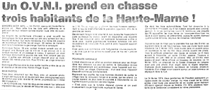 Articolo del giornale francese Le Dauphin del 19 Agosto 1975