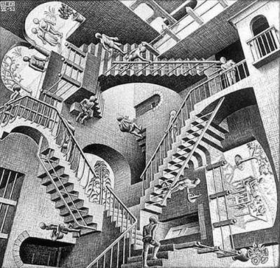 "Biblioteca di Babele" di Escher