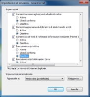 Disattivare JavaScript su Internet Explorer